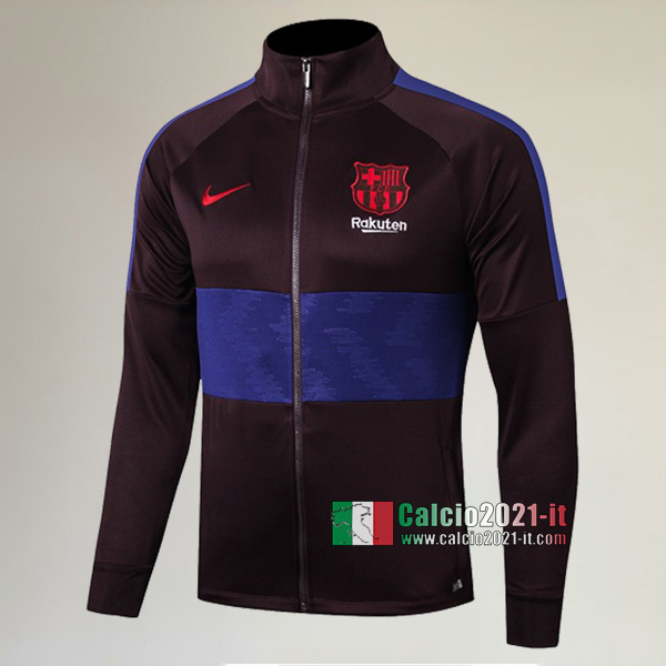 La Nuove FC Barcellona Full-Zip Giacca Porpora/Azzurra Retro 2019/2020 :Calcio2021-it