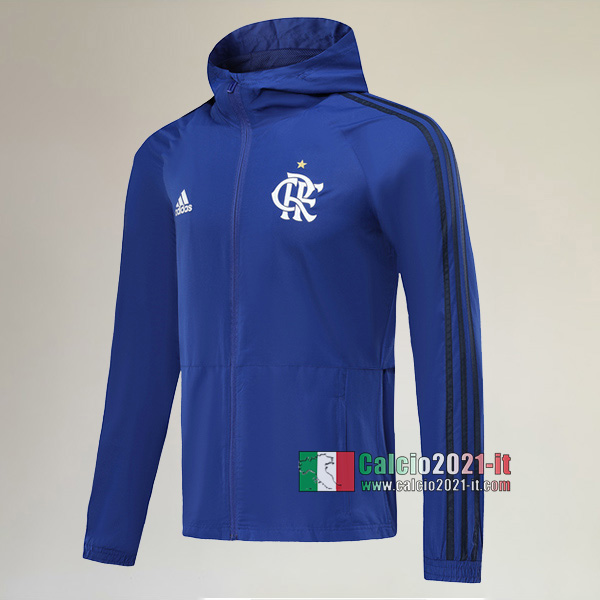 La Nuove Flamengo Full-Zip Giacca Antivento Azzurra Retro 2019/2020 :Calcio2021-it