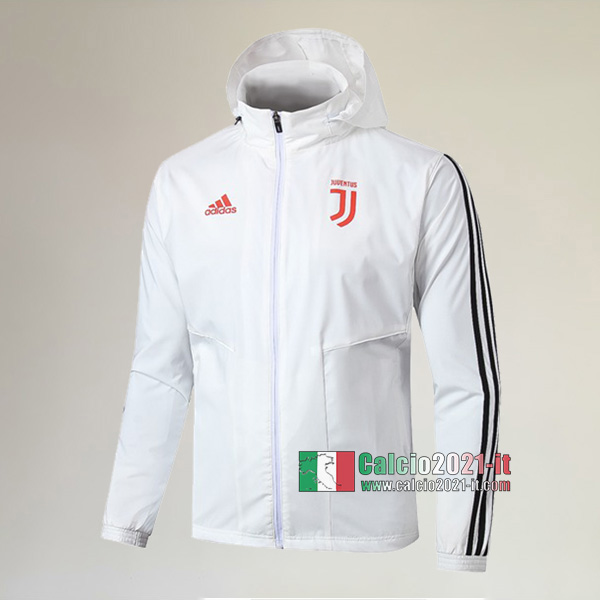 La Nuova Juventus Full-Zip Giacca Antivento Bianca Originale 2019/2020 :Calcio2021-it