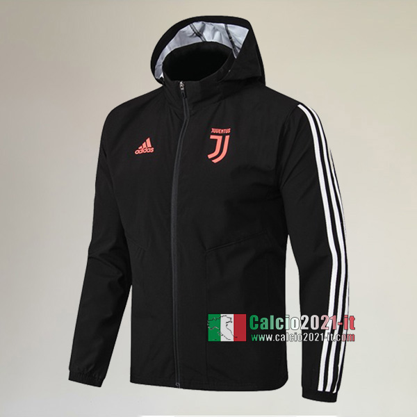 Nuova Del Juventus Full-Zip Giacca Antivento Nera Thailandia 2019/2020 :Calcio2021-it