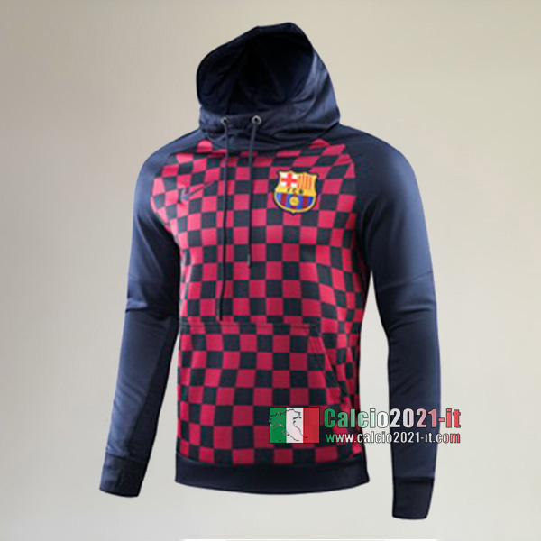 Nuove Del FC Barcellona Full-Zip Giacca Cappuccio Hoodie Azzurra Reale AAA Qualità 2019/2020