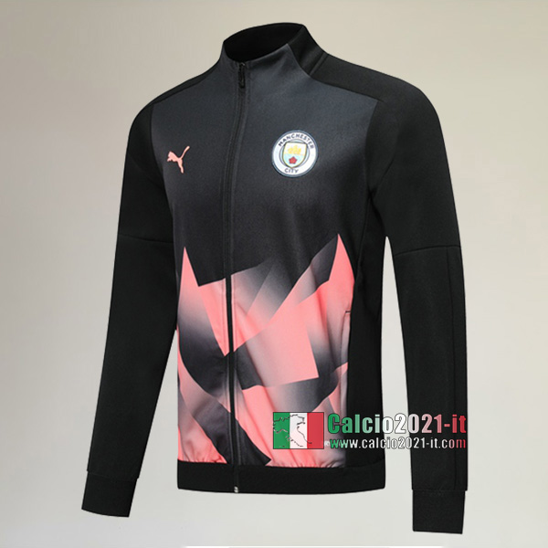 La Nuove Manchester City Full-Zip Giacca Nera/Rosa Originale 2019/2020 :Calcio2021-it