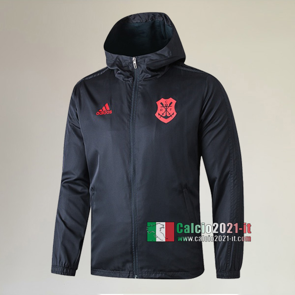 La Nuove Flamengo Full-Zip Giacca Antivento Nera Originale 2019/2020 :Calcio2021-it