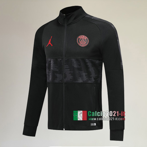 La Nuove Paris Saint Germain PSG Full-Zip Giacca Jordan Nera/Grigia Vintage 2019/2020