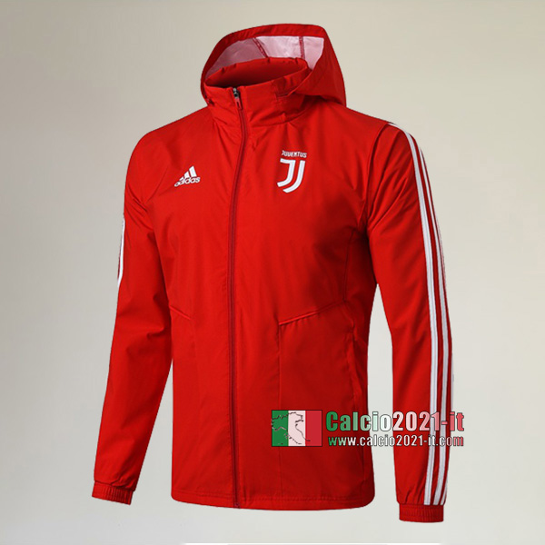 La Nuova Juventus Full-Zip Giacca Antivento Rossa Classiche 2019/2020 :Calcio2021-it