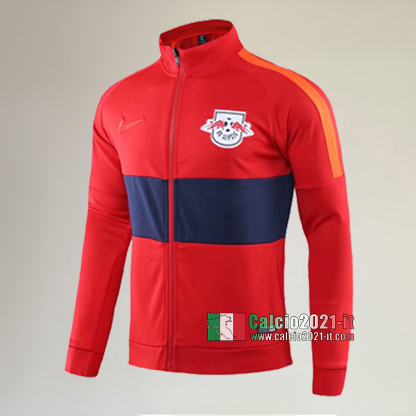 Nuova Del Rb Leipzig Full-Zip Giacca Rossa Thailandia 2019/2020 :Calcio2021-it