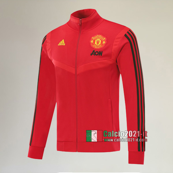 Nuove Del Manchester United Full-Zip Giacca Rossa Classiche 2019/2020 :Calcio2021-it