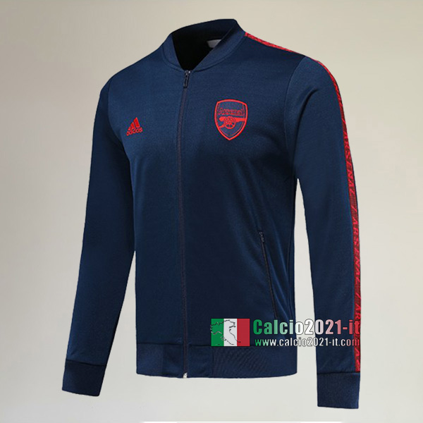 Nuove Del Arsenal FC Full-Zip Giacca Azzurra Scuro Classiche 2019/2020 :Calcio2021-it