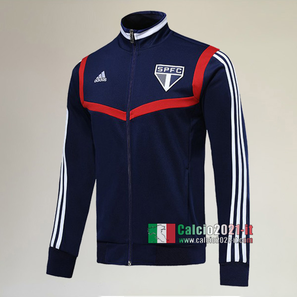 Nuova Del Sao Paulo Full-Zip Giacca Azzurra Replica 2019/2020 :Calcio2021-it