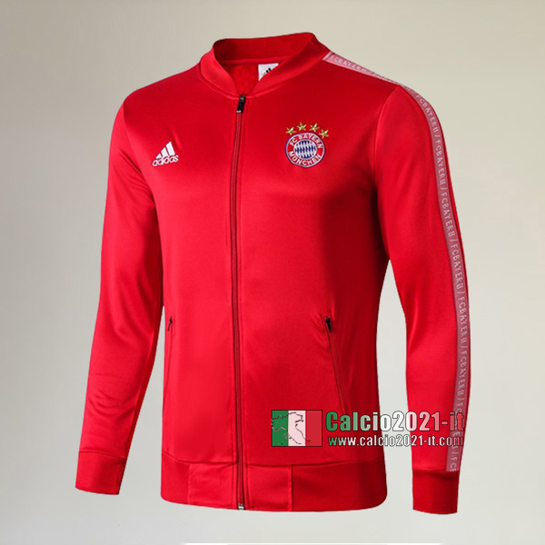 Nuova Del Bayern Monaco Full-Zip Giacca Rossa/Bianca Thailandia 2019/2020 :Calcio2021-it