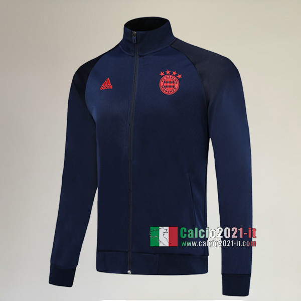 La Nuova Bayern Monaco Full-Zip Giacca Azzurra Scuro Originale 2019/2020 :Calcio2021-it