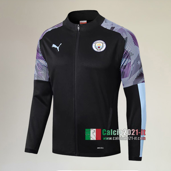 La Nuove Manchester City Full-Zip Giacca Nera Originale 2019/2020 :Calcio2021-it