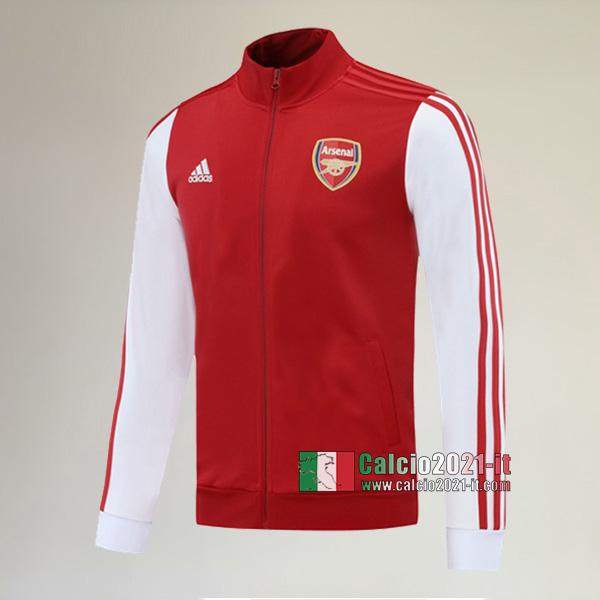 Nuova Del Arsenal Full-Zip Giacca Rossa Bianca Replica 2020/2021 :Calcio2021-it