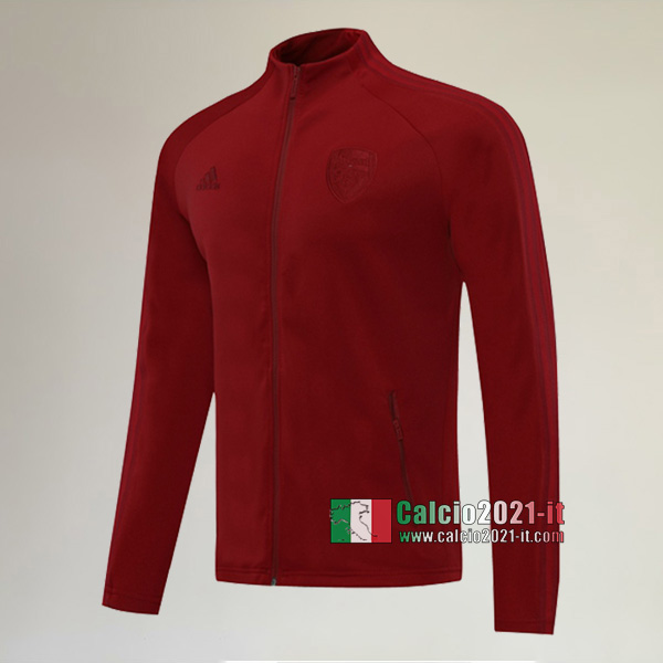 Nuove Del Arsenal Full-Zip Giacca Scarlatto Originali 2020/2021 :Calcio2021-it