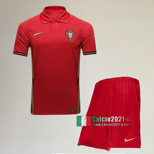 Retro Prima Maglia Nuova Del Portogallo Bambino UEFA Euro 2020 Personalizzazione