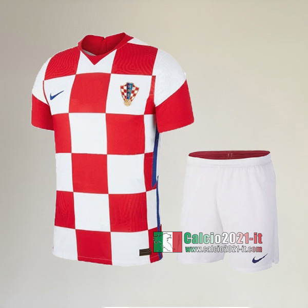 Originali Prima Maglia Nuova Del Croazia Bambino UEFA Euro 2020 Personalizzati