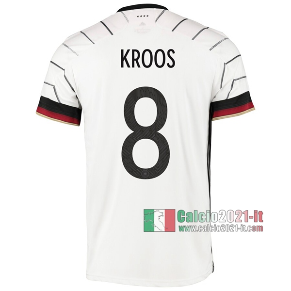 Calcio2021-It: La Nuove Prima Maglia Germania Kroos #8 Europei 2020 Replica Online