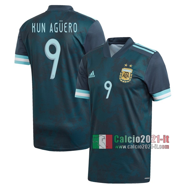 Calcio2021-It: La Nuova Seconda Maglia Argentina Sergio Agüero #9 2020-2021 Thailandia Online