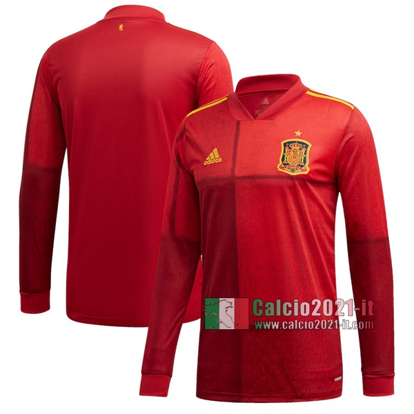 Calcio2021-It: La Nuove Prima Maglia Spagna Manica Lunga Europei 2020 Personalizzabili Compra Online