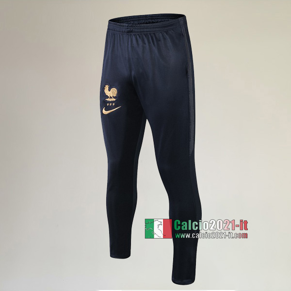 Migliori Nuove Pantaloni Sportiva Francia Azzurra Marino 2019/2020