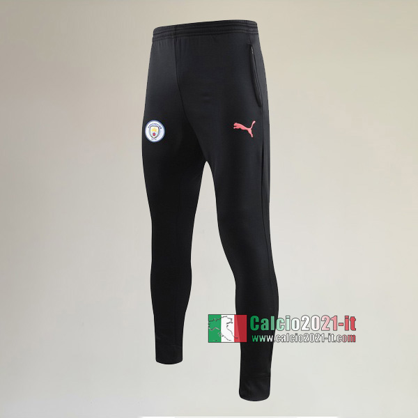 Migliori Nuove Pantaloni Calcio Manchester City Nera Rosa 2019/2020