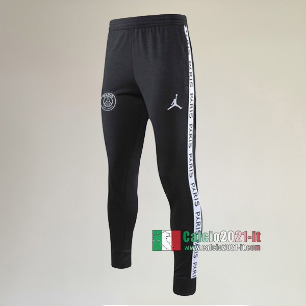 Nuove A++ Qualità Pantaloni Sportiva PSG Paris Saint Germain Jordan Nera 2019/2020