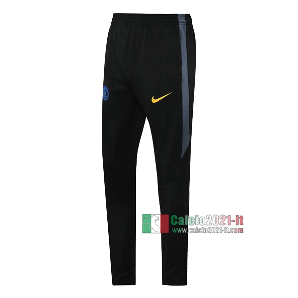 Calcio2021-It: Nuova Pantaloni Sportivi Inter Milan Nera 2020 2021 Comprare Online