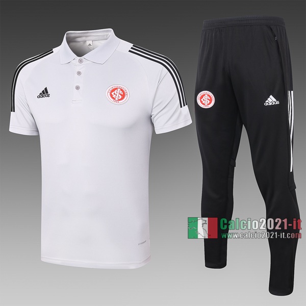 Calcio2021-It: Nuova Maglietta Polo Shirts Brasile Manica Corta Grigio Chiaro C478# 2020/2021