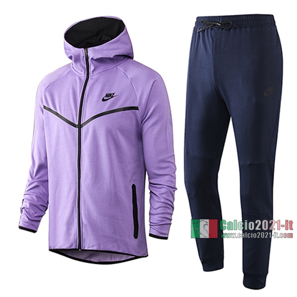 Calcio2021-It: Giacca Allenamento Nike Cappuccio Full-Zip Porpora 268 2020 2021