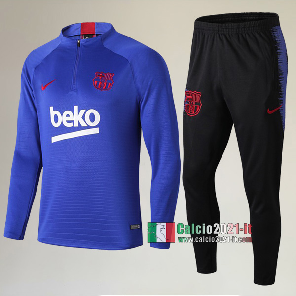 AAA Qualità: Nuove Del Tuta FC Barcellona + Pantaloni Azzurra 2019/2020