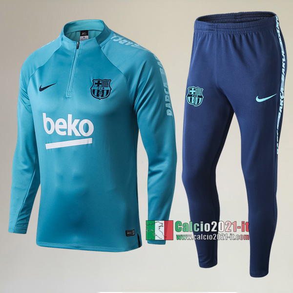 AAA Qualità: Nuove Del Tuta FC Barcellona + Pantaloni Azzurra 2019-2020