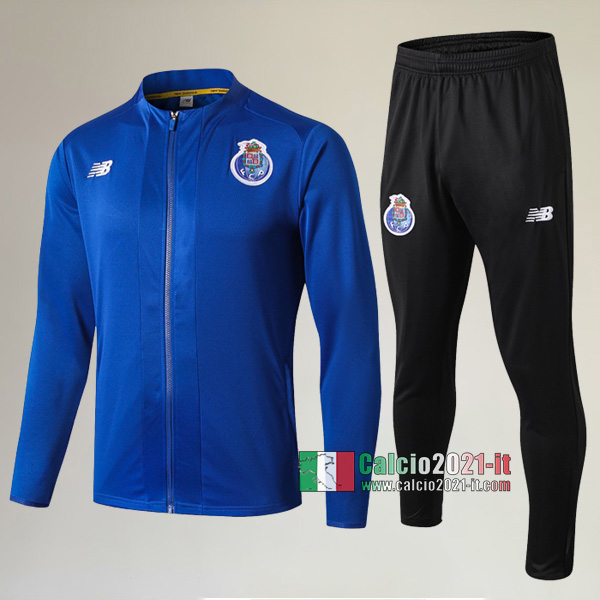 AAA Qualità: Full-Zip Giacca Nuove Del Tuta Da FC Porto + Pantaloni Azzurra 2019/2020