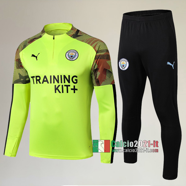 A++ Qualità: Nuova Del Tuta Manchester City + Pantaloni Verde 2019-2020