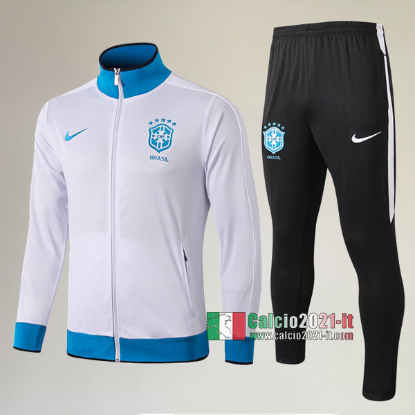 AAA Qualità: Full-Zip Giacca Nuove Del Tuta Da Chelsea FC + Pantaloni Bianca 2019/2020