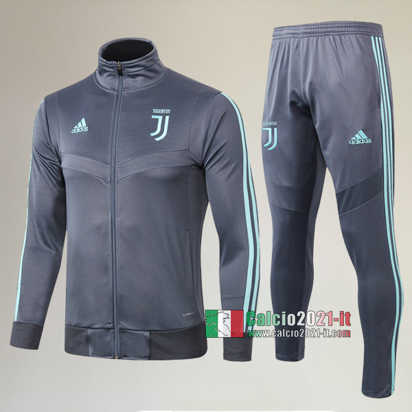 AAA Qualità: Full-Zip Giacca Nuove Del Tuta Juventus Turin + Pantaloni Grigia 2019-2020