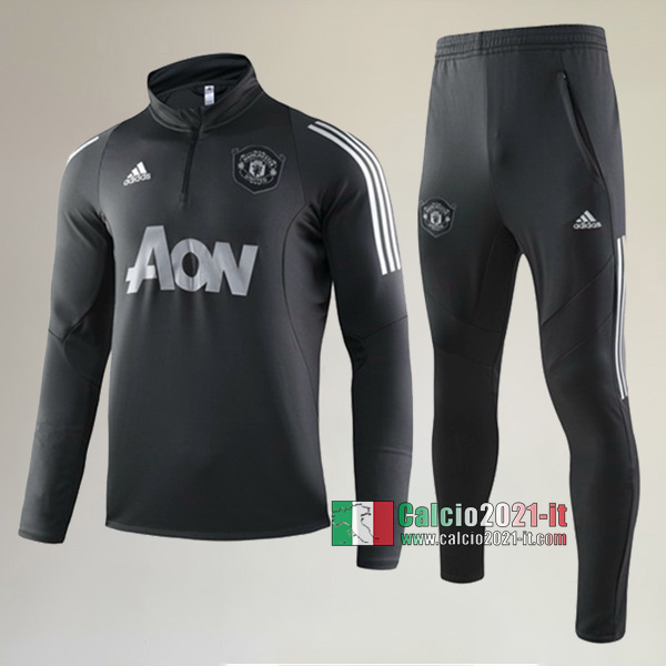 A++ Qualità: Nuova Del Tuta Manchester United + Pantaloni Nera 2019/2020