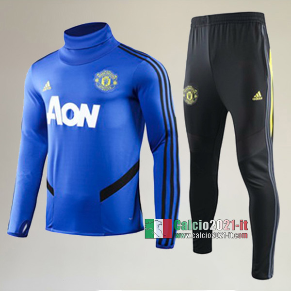 AAA Qualità: Nuove Del Tuta Da Manchester United + Pantaloni Azzurra 2019 2020