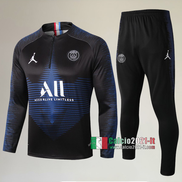 A++ Qualità: Nuova Del Tuta PSG Paris Saint Germain Jordan + Pantaloni Azzurra Marino 2019 2020