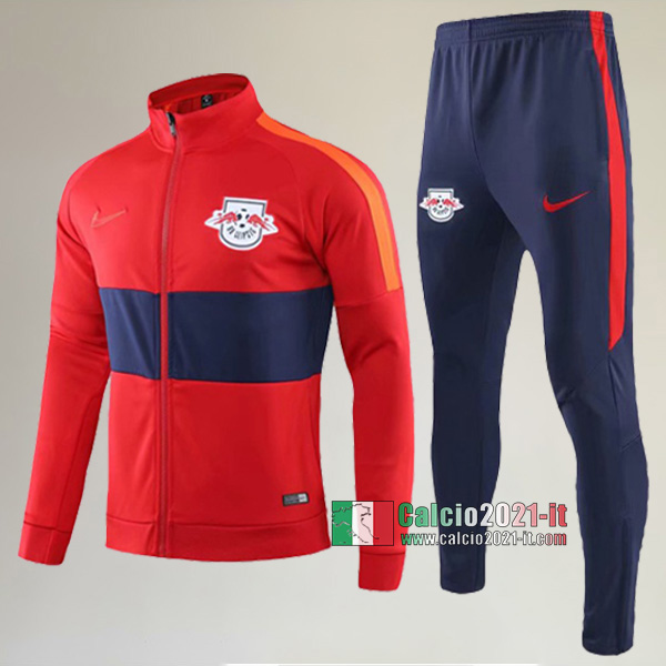 AAA Qualità: Full-Zip Giacca Nuove Del Tuta RB Leipzig + Pantaloni Rossa 2019/2020