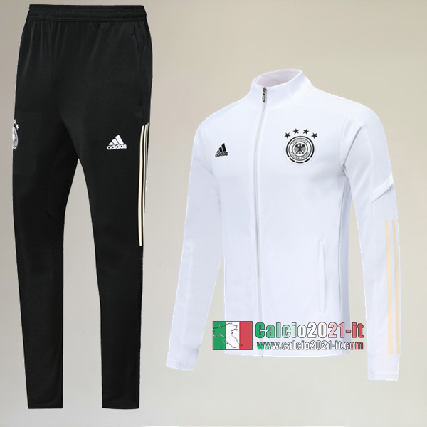 AAA Qualità: Full-Zip Giacca Nuove Del Tuta Germania + Pantaloni Bianca 2019/2020