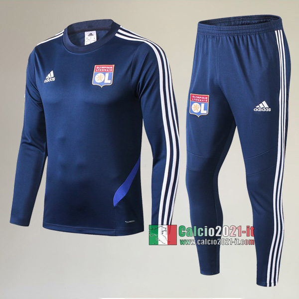 AAA Qualità: Nuove Del Tuta Olympique Lione (OL) + Pantaloni Azzurra 2019-2020