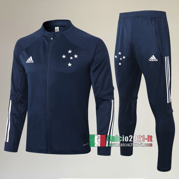 A++ Qualità: Full-Zip Giacca Nuova Del Tuta Cruzeiro EC + Pantaloni Azzurra Reale 2020-2021