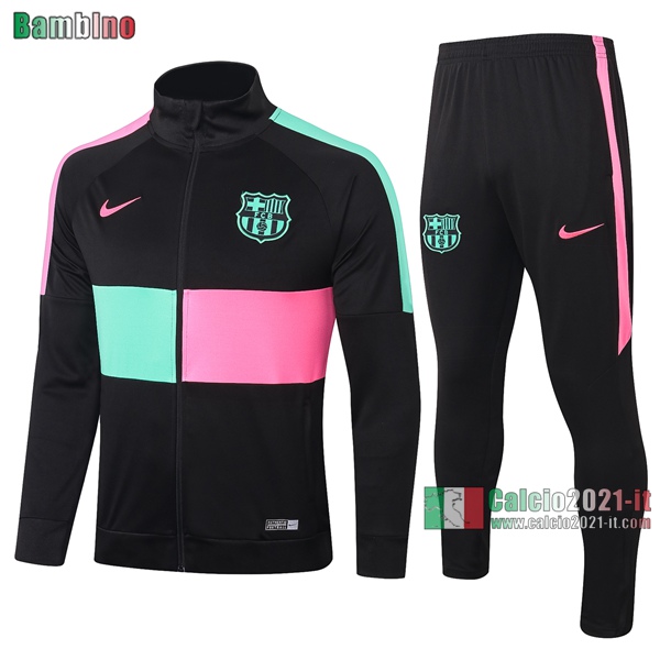 Calcio2021-It: Giacca Training Nuova Del Barcellona Fc Bambino Nera Rossa Bianca 2020/2021 Retro Classiche