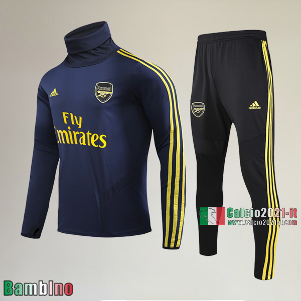 AAA Qualità Felpa Nuova Del Kit Tuta Arsenal FC Bambino Ciano Classiche 2020/2021