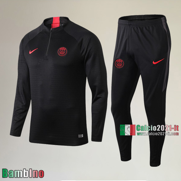 A++ Qualità Nuove Del Kit Tuta PSG Paris Bambino Nera Authentic 2019/2020