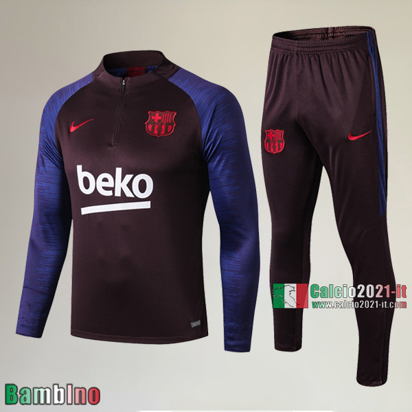 A++ Qualità Nuove Del Kit Tuta Barcellona FC Bambino Nera Classiche 2019/2020