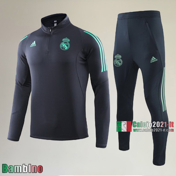 AAA Qualità Nuova Del Kit Tuta Real Madrid Bambino Ciano Affidabili 2019/2020