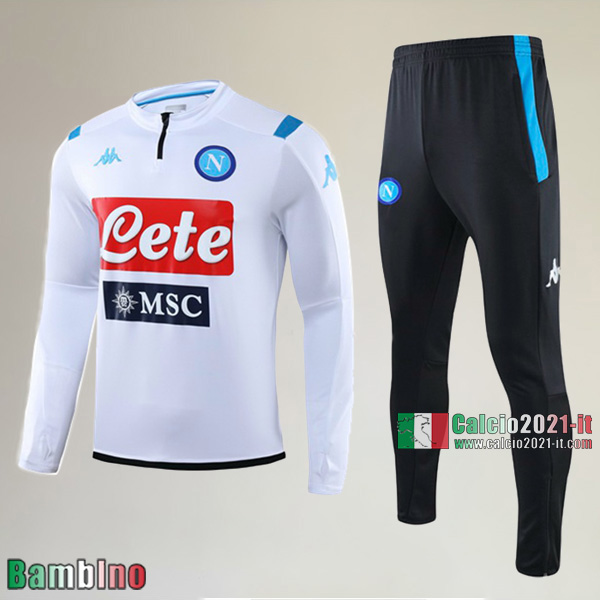 AAA Qualità Nuova Del Kit Tuta Ssc Napoli Bambino Bianca Ingrosso 2019/2020