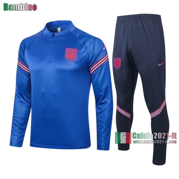 Calcio2021-It: Felpa Tuta Nuove Del Inghilterra Bambino Azzurra 2020/2021 Comprare Online