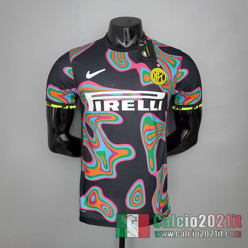 Maglia Calcio Version Joueur Inter Milan X Marcelo Burlon Concept Terza 2021 2022